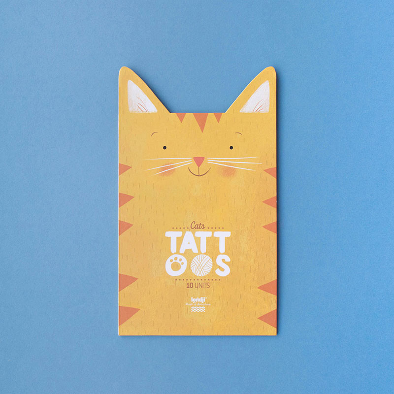 10 cat temporary tattoos